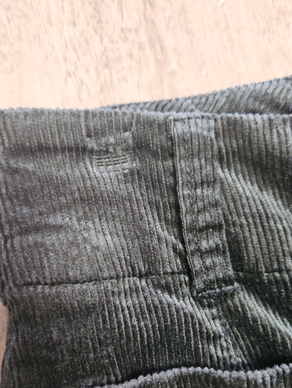 Anthropologie Maeve Collette Green Wide-Leg Corduroy Pants Size 26 - Picture 13 of 13